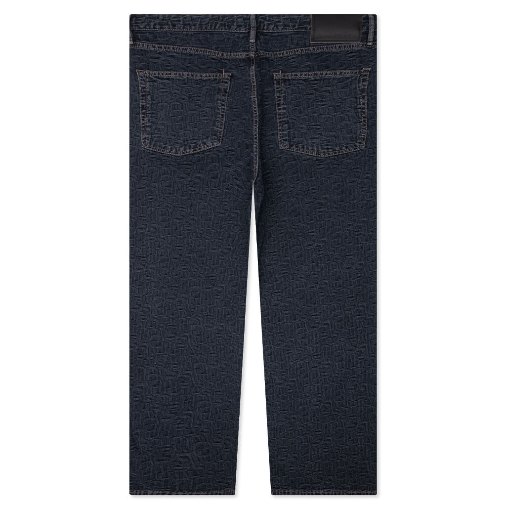 Baggy Fit Jeans 1981M Monogram - Blue/Black