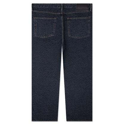 Baggy Fit Jeans 1981M Monogram - Blue/Black