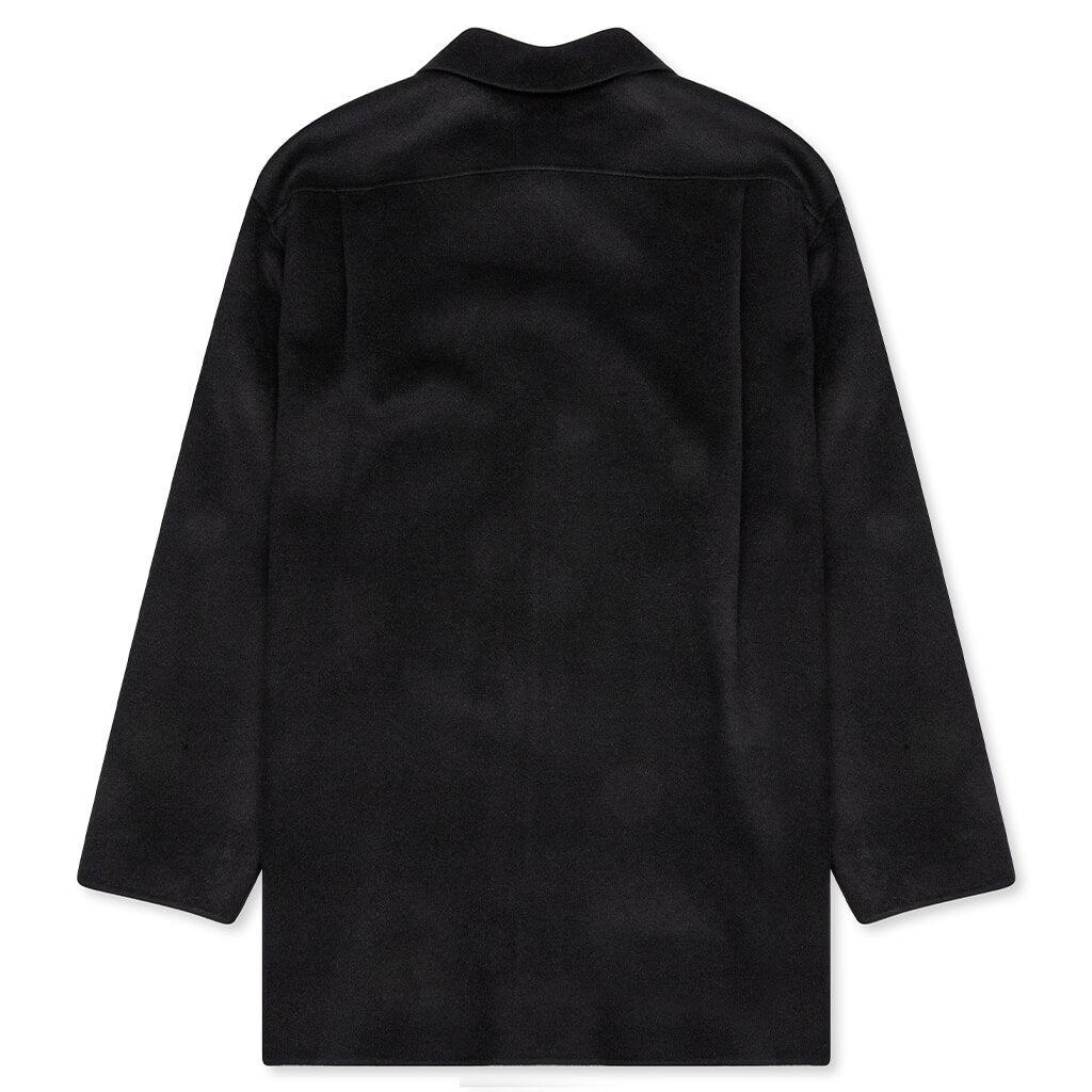 Double Face Shirt Jacket - Black