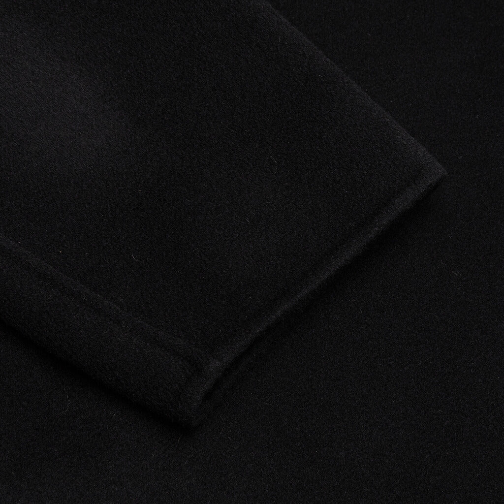 Double Face Shirt Jacket - Black