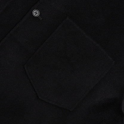 Double Face Shirt Jacket - Black