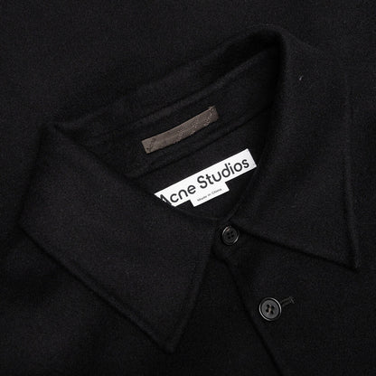 Double Face Shirt Jacket - Black