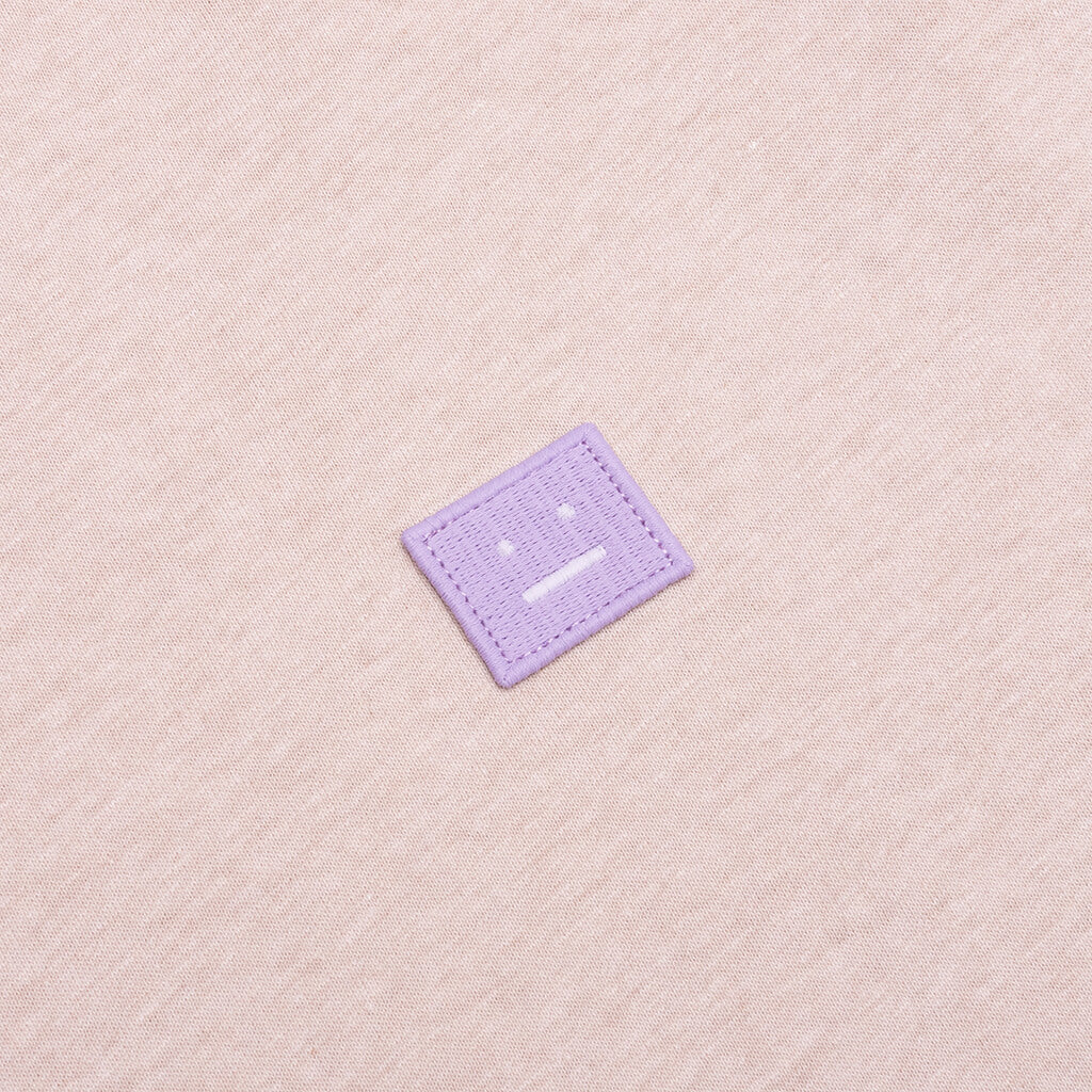 Face Logo Patch T-Shirt - Violet Pink/Melange