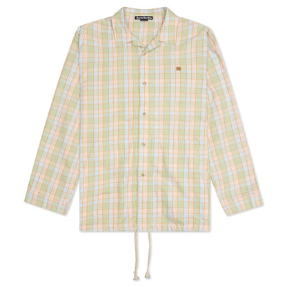Flannel Shirt - Orange/Beige