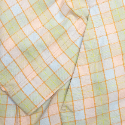 Flannel Shirt - Orange/Beige