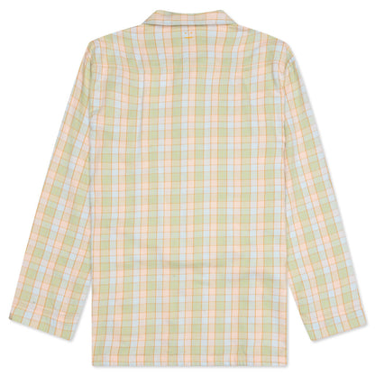 Flannel Shirt - Orange/Beige
