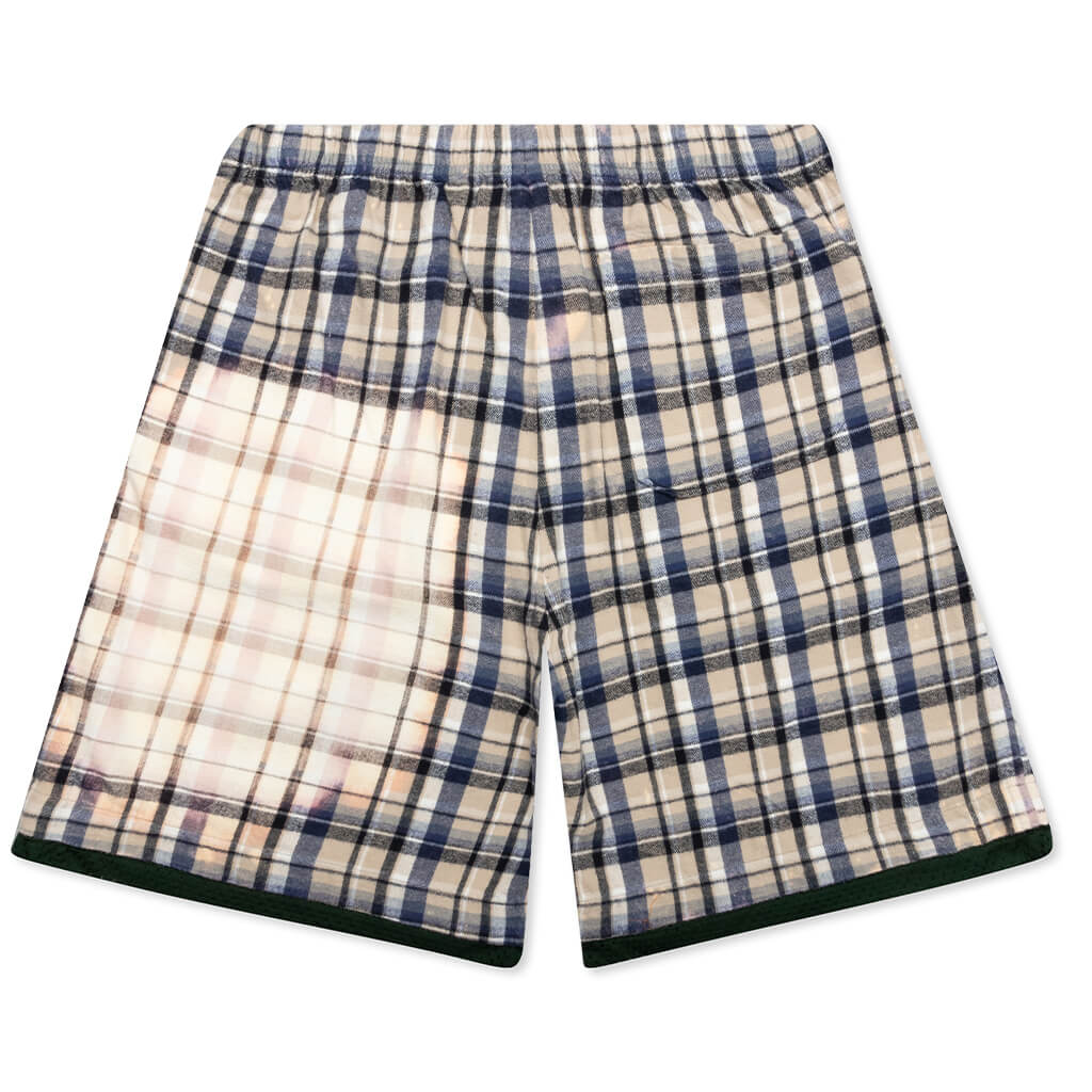 Flannel Short - Oat Beige/Blue
