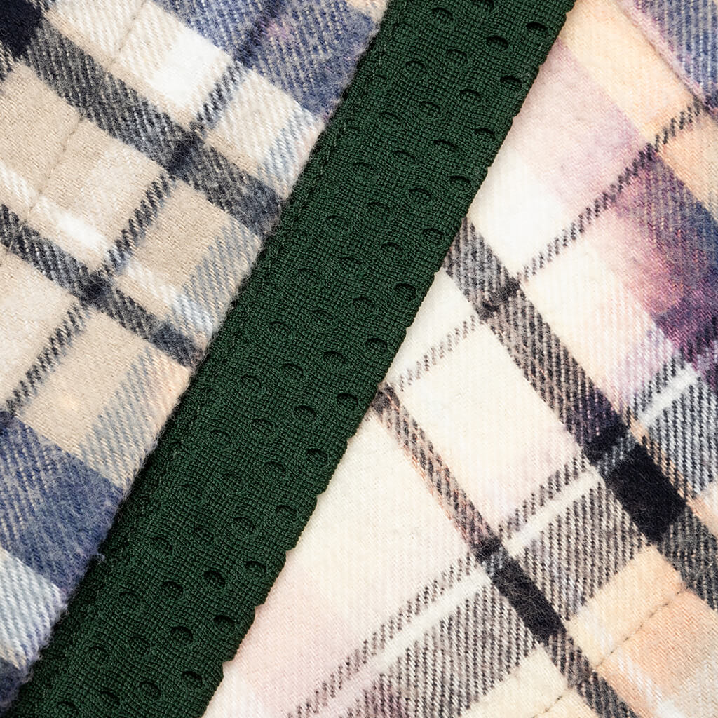 Flannel Short - Oat Beige/Blue