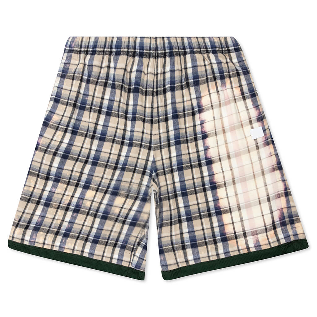 Flannel Short - Oat Beige/Blue