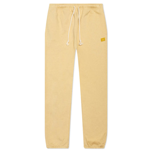 Fleece Sweatpants - Pale Yellow/Melange