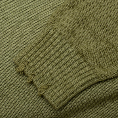 Knitted Sweater - Olive Green