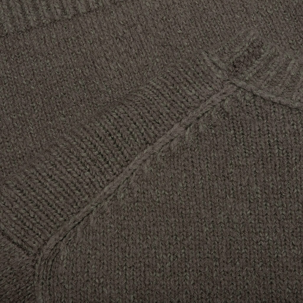 Wool Blend Crewneck Jumper - Forest Green
