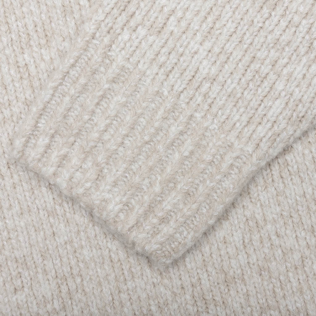 Wool Blend Cardigan - Light Taupe