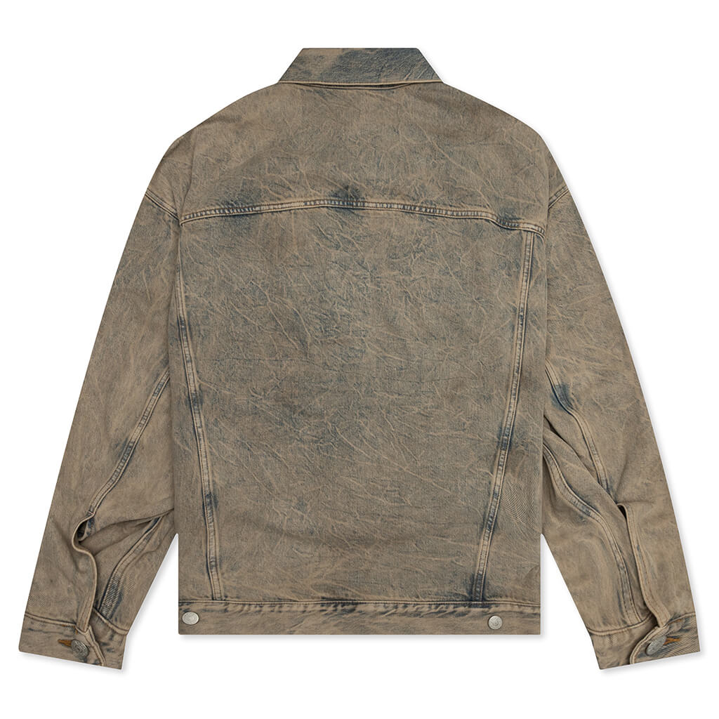 Denim Jacket - Light Blue/Brown