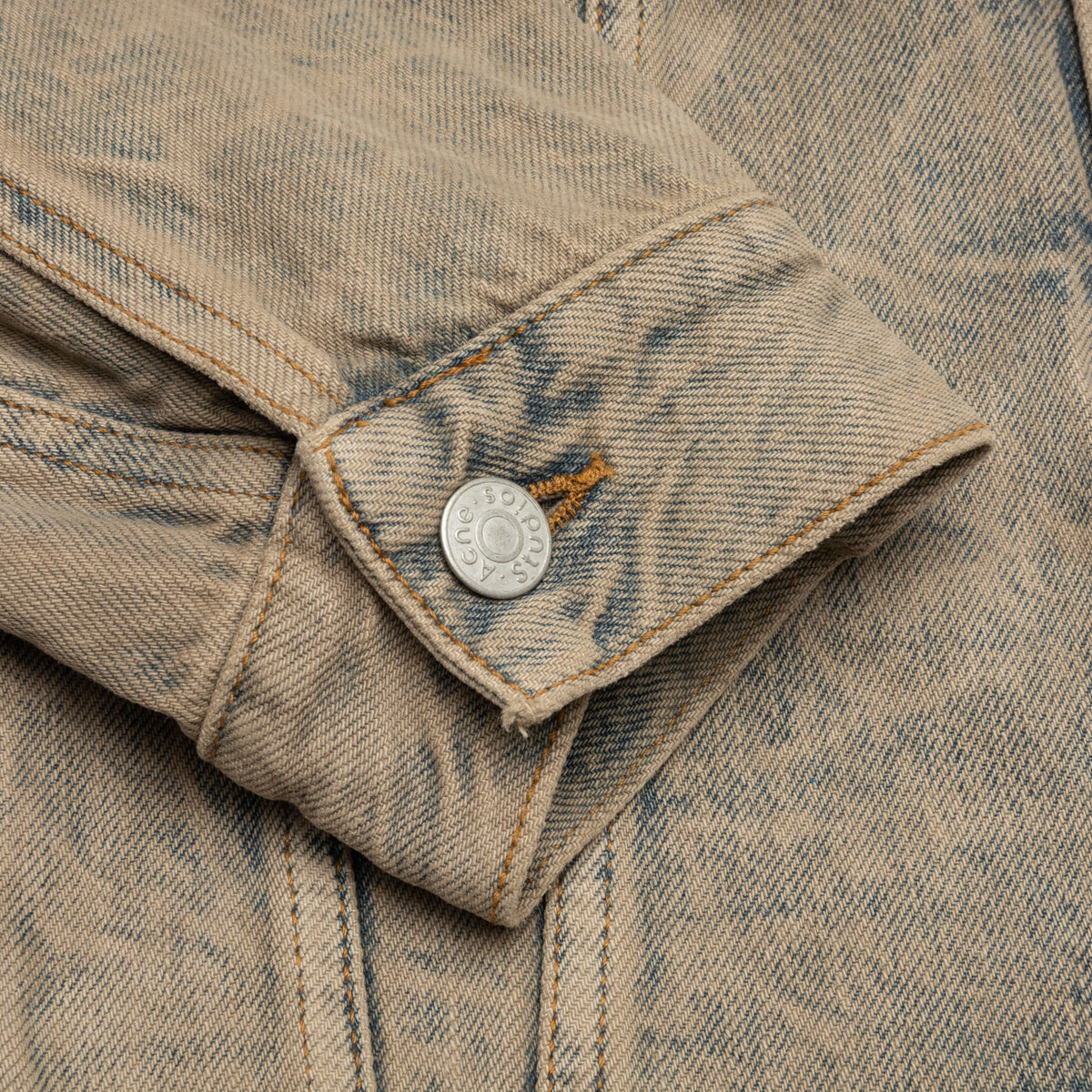 Denim Jacket - Light Blue/Brown