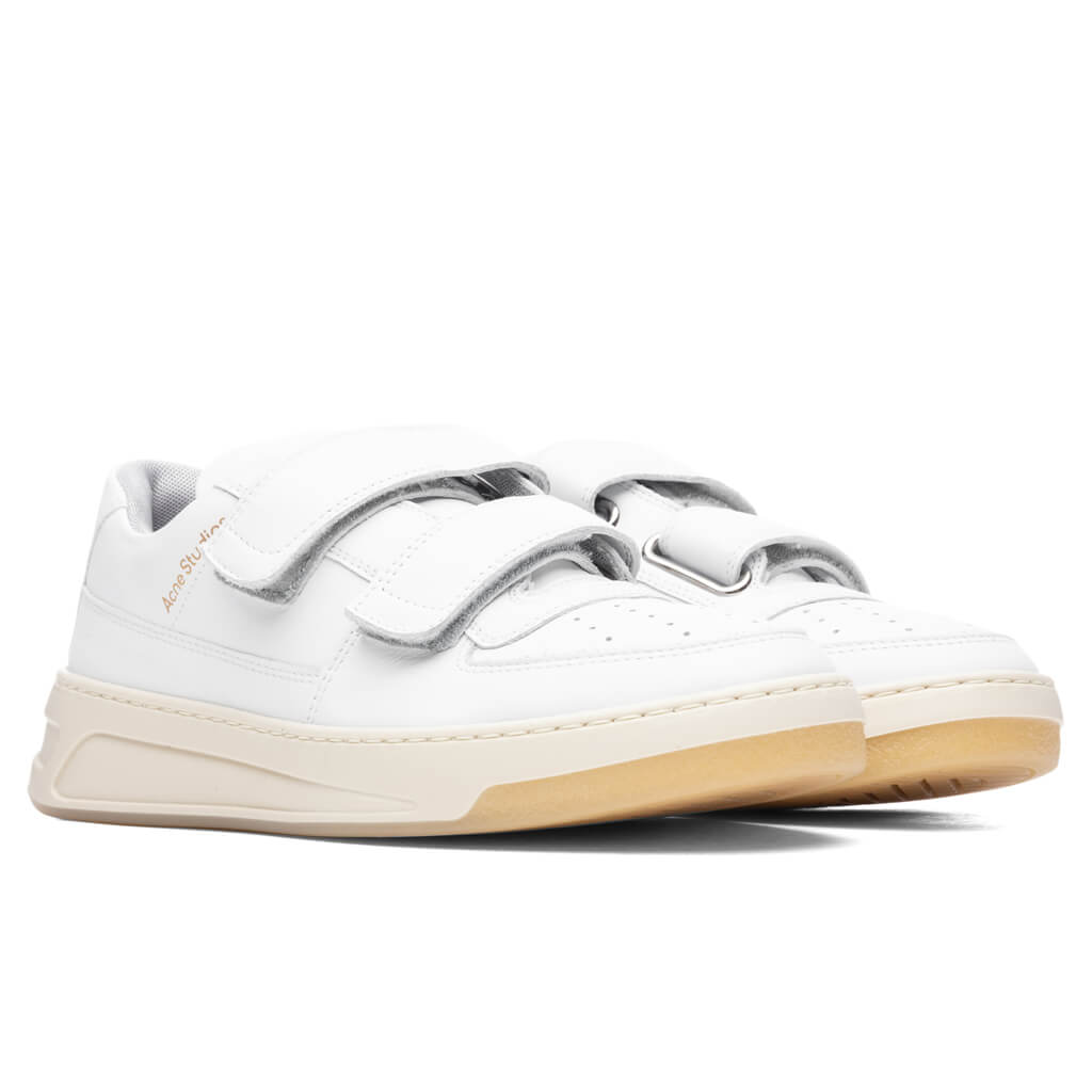 Perey Velcro Strap Sneakers - White