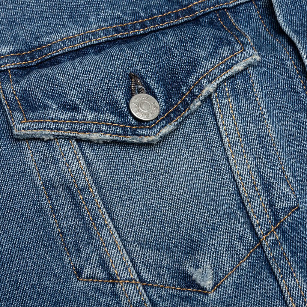 Relaxed Denim Jacket - Mid Blue