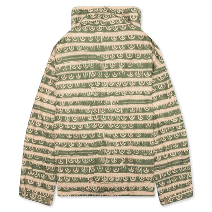 Ripstop Jacket - Peach/Khaki Green