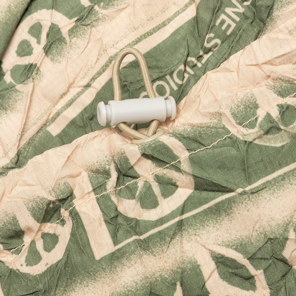 Ripstop Jacket - Peach/Khaki Green
