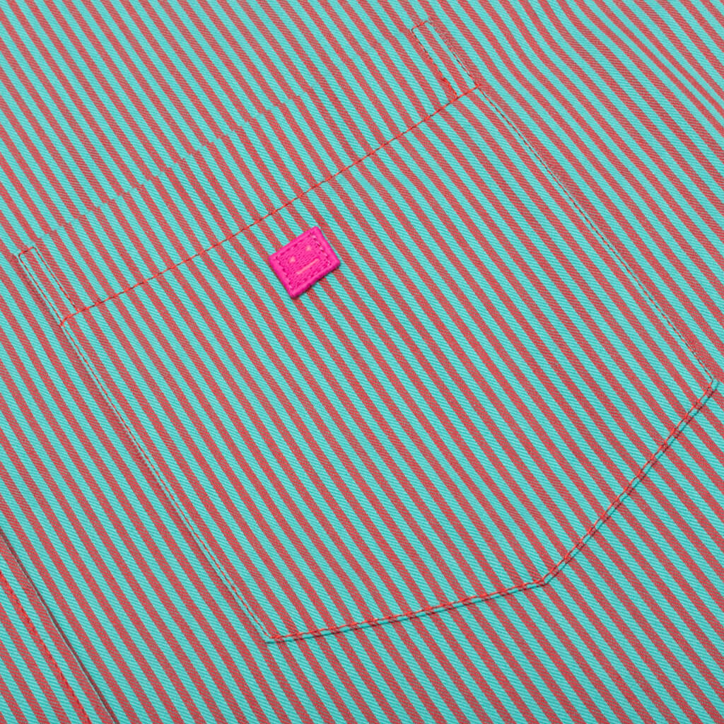 S/S Shirt - Turquoise/Red