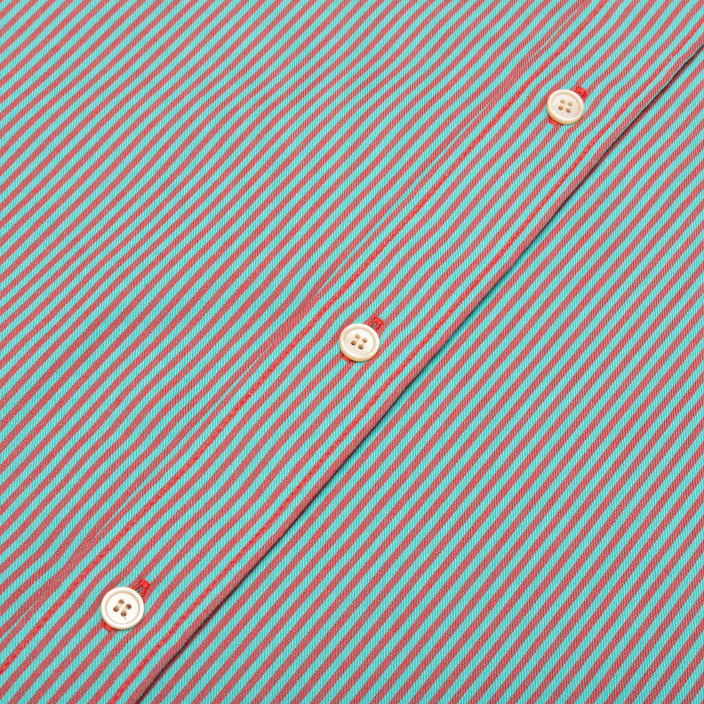 S/S Shirt - Turquoise/Red
