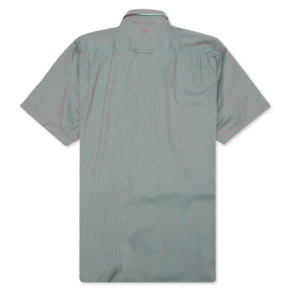 S/S Shirt - Turquoise/Red