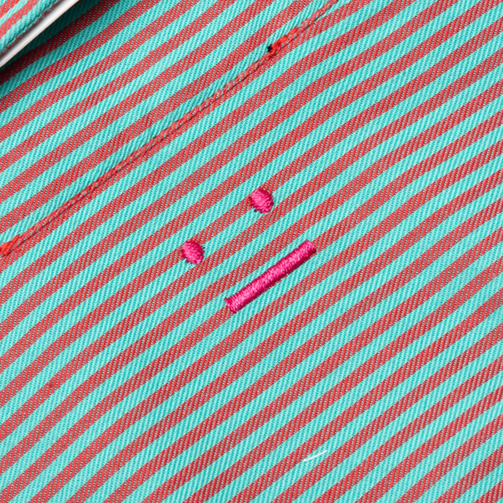 S/S Shirt - Turquoise/Red