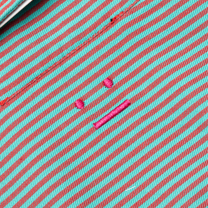 S/S Shirt - Turquoise/Red