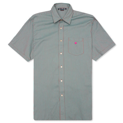 S/S Shirt - Turquoise/Red