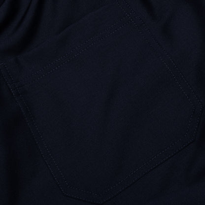 Mohair-Blend Trousers - Navy