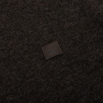 Wool Crew Neck Sweater - Grey/Brown