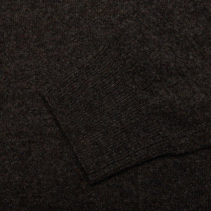 Wool Crew Neck Sweater - Grey/Brown