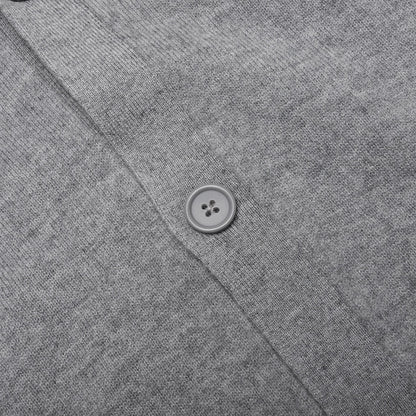 Wool Knit Cardigan - Grey Melange