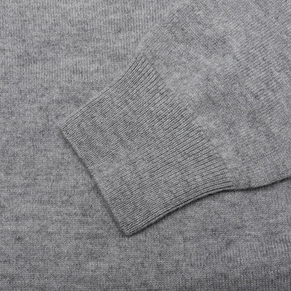 Wool Knit Cardigan - Grey Melange