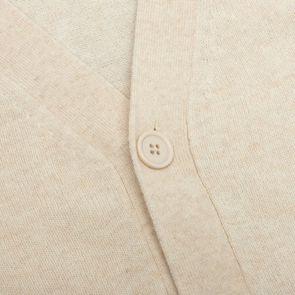 Wool Knit Cardigan - Oatmeal/Melange