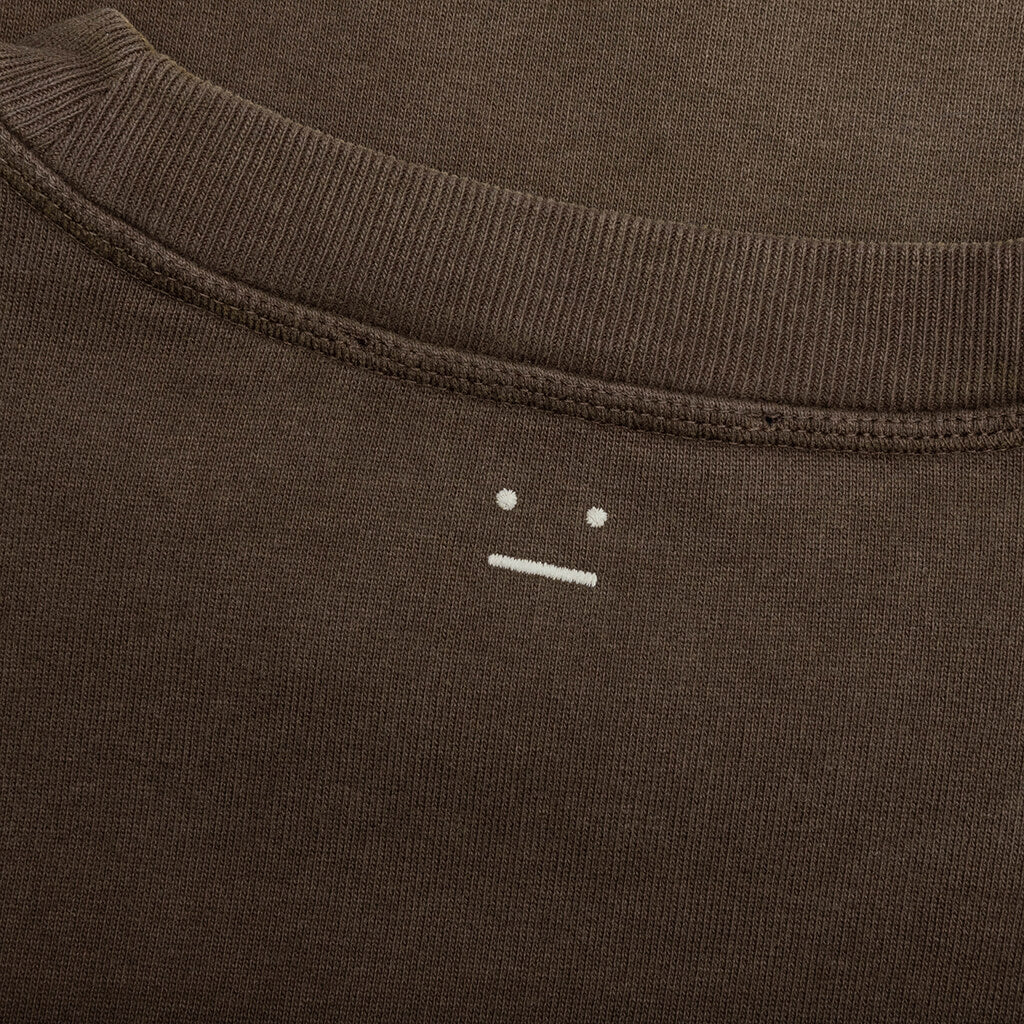 Crew Neck Sweatshirt - Coffee Brown