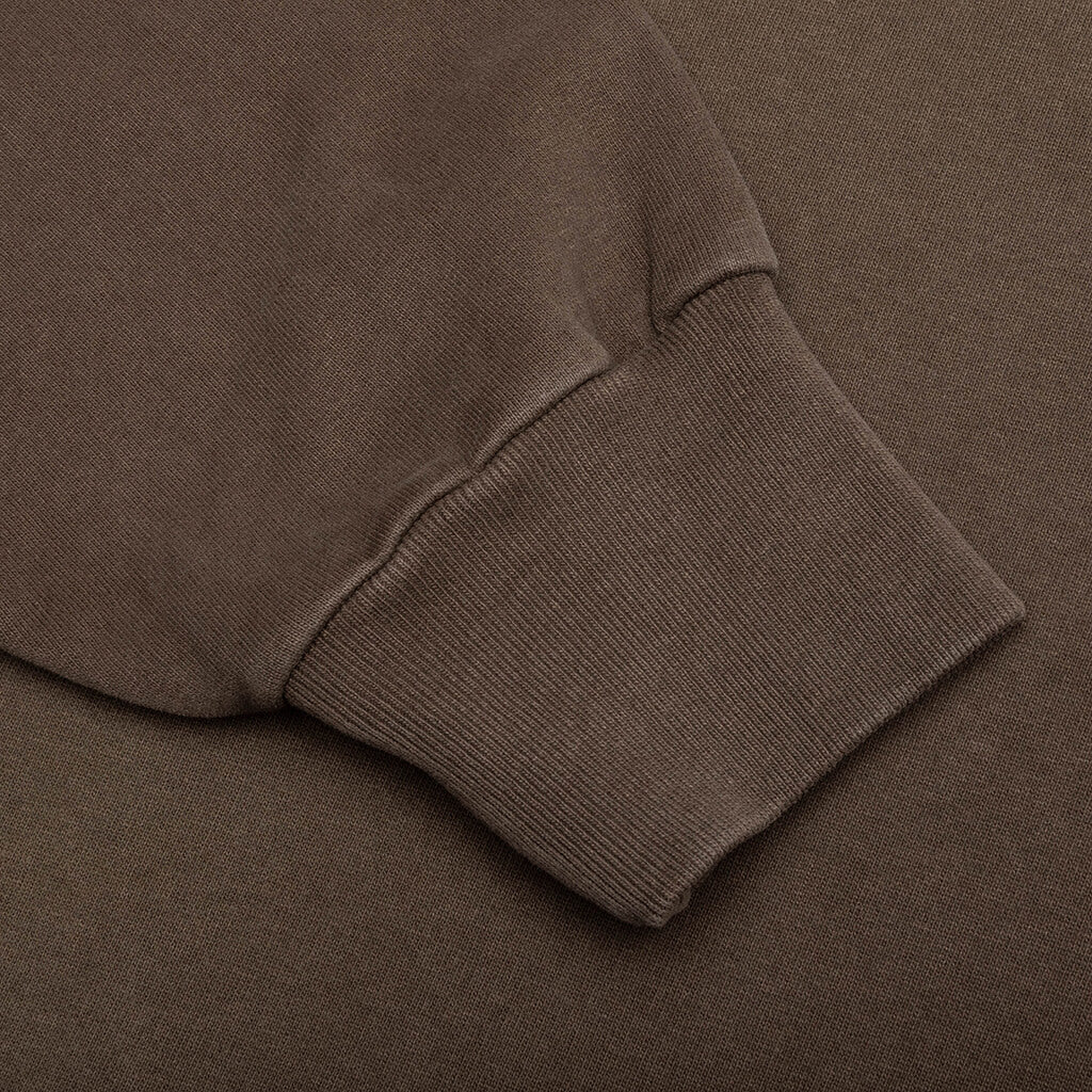 Crew Neck Sweatshirt - Coffee Brown