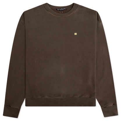 Crew Neck Sweatshirt - Coffee Brown