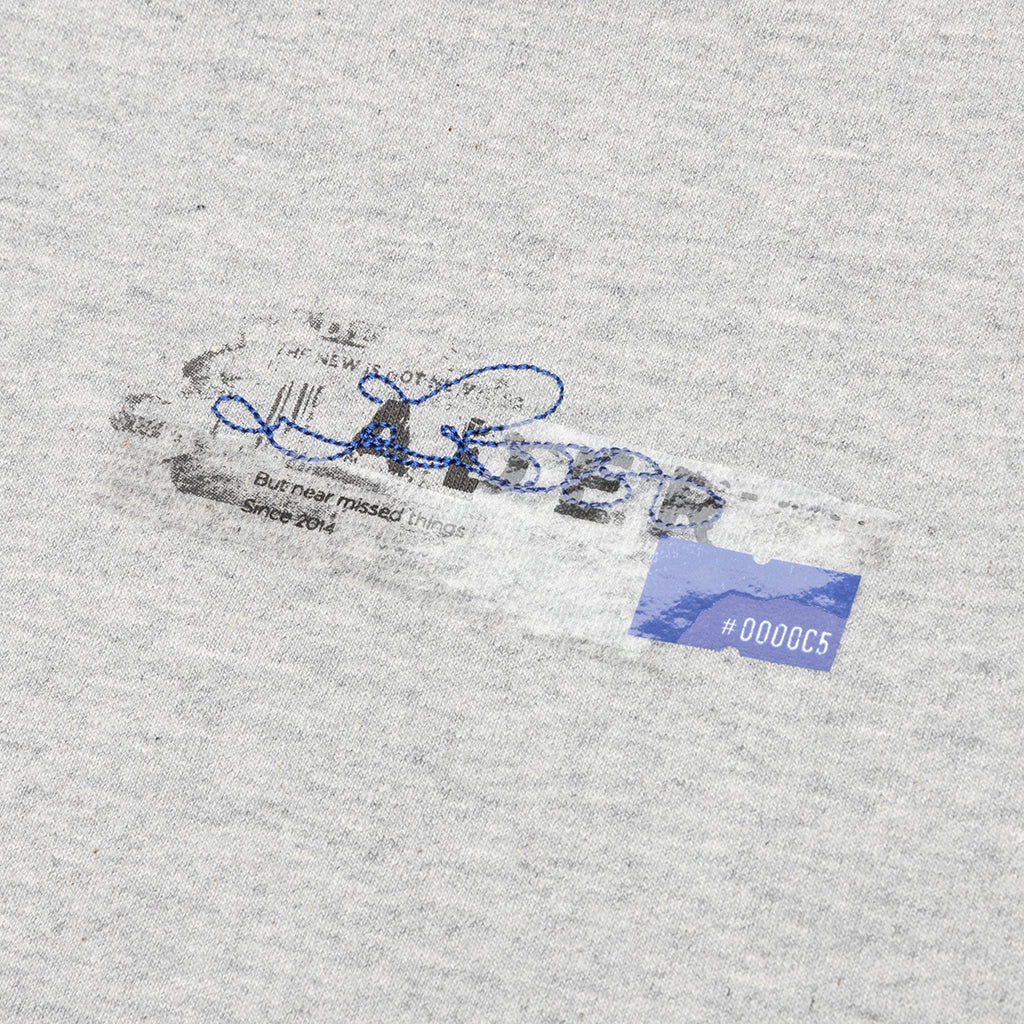 Foil Tape Logo Hoodie - Grey