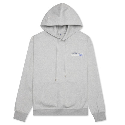 Foil Tape Logo Hoodie - Grey