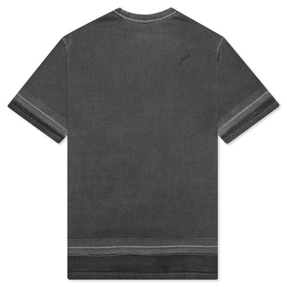 Needle Logo Layered T-Shirt - Charcoal