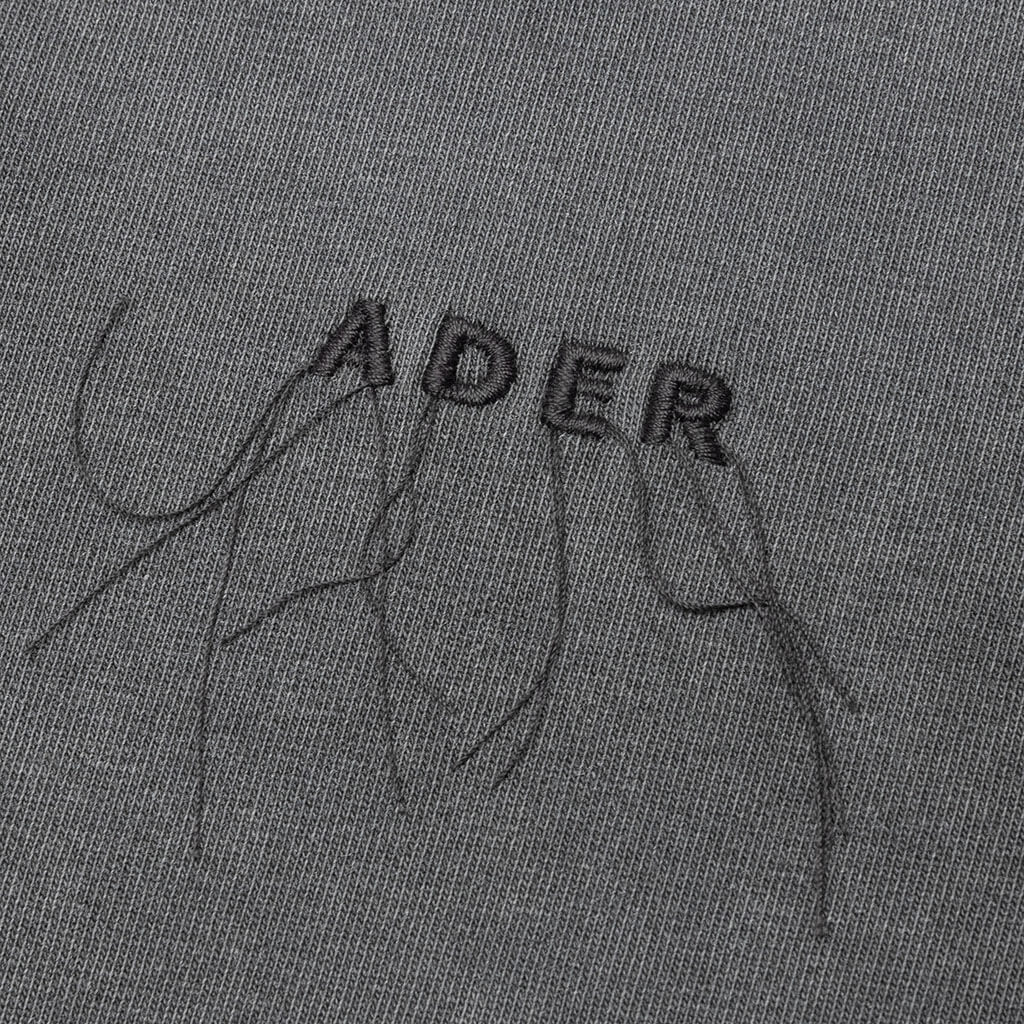 Needle Logo Layered T-Shirt - Charcoal