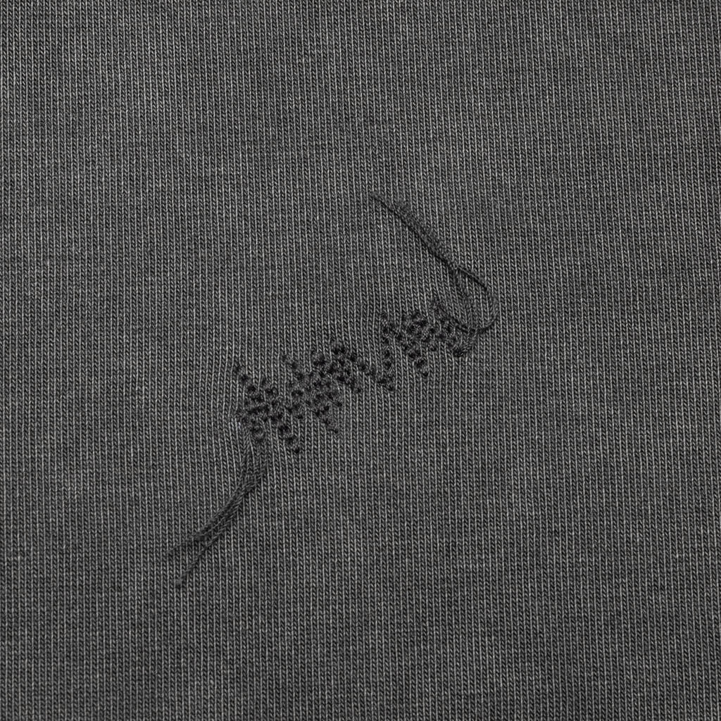 Needle Logo Layered T-Shirt - Charcoal
