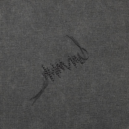 Needle Logo Layered T-Shirt - Charcoal