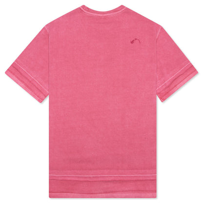 Needle Logo Layered T-Shirt - Red