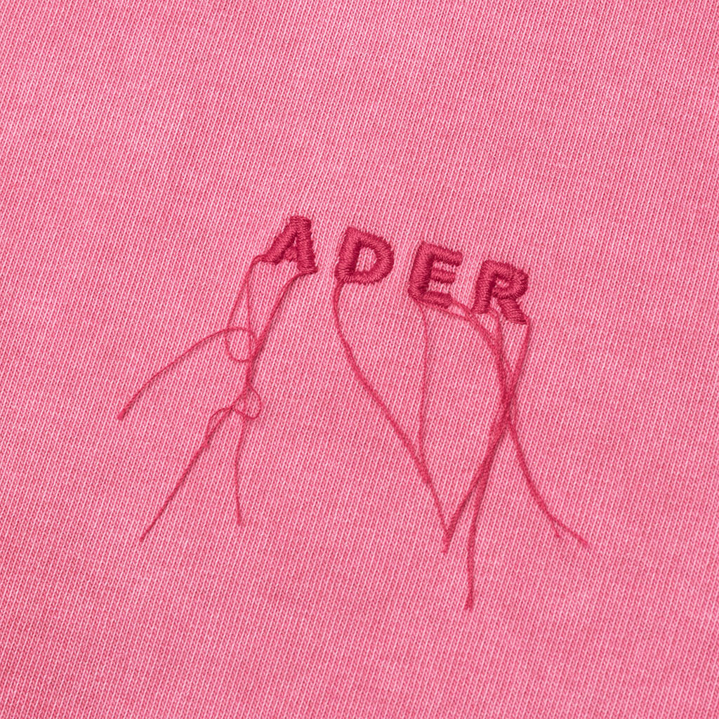 Needle Logo Layered T-Shirt - Red