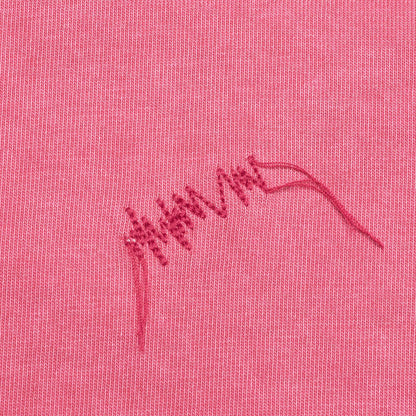 Needle Logo Layered T-Shirt - Red