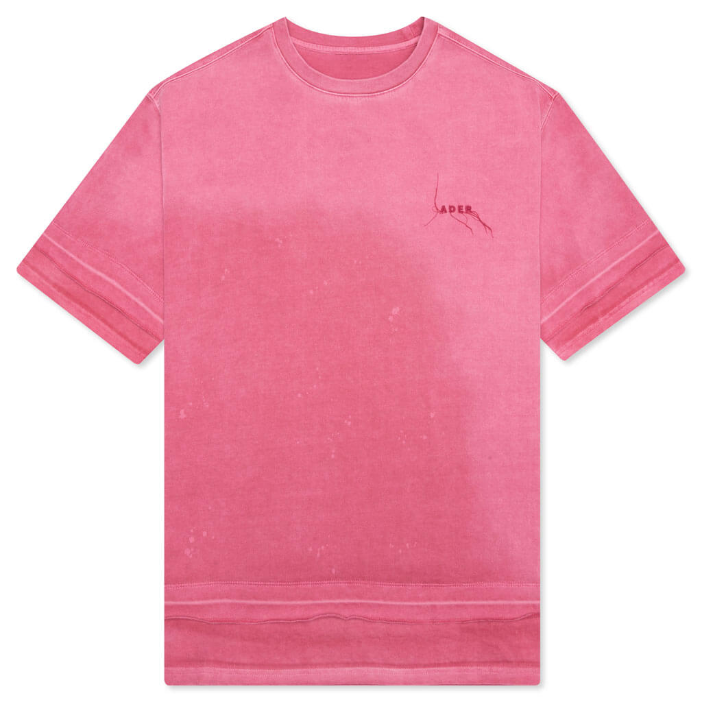 Needle Logo Layered T-Shirt - Red