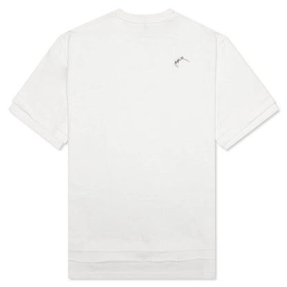 Needle Logo Layered T-Shirt - White