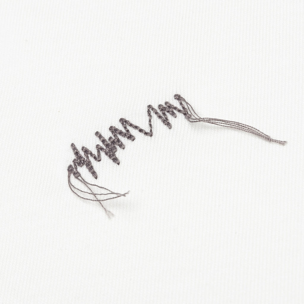 Needle Logo Layered T-Shirt - White